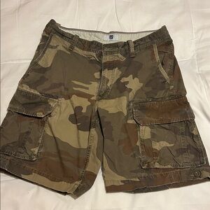 GAP Beige and Brown Cargo Shorts